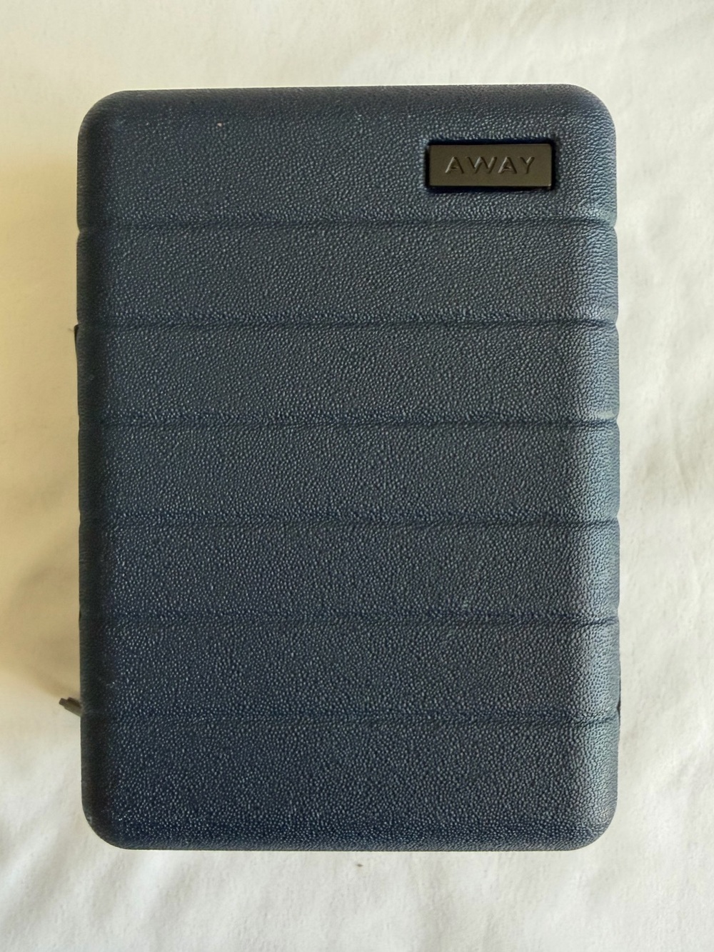 Away x United Dark Navy Blue Mini Hard Shell Toiletry Bag Travel Suitcase